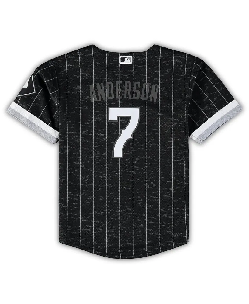 Toddler Boys and Girls Nike Tim Anderson Black Chicago White Sox City Connect Replica Player Jersey