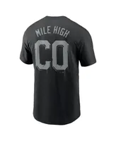 Men's Nike Black Colorado Rockies Mile High Local Team T-shirt