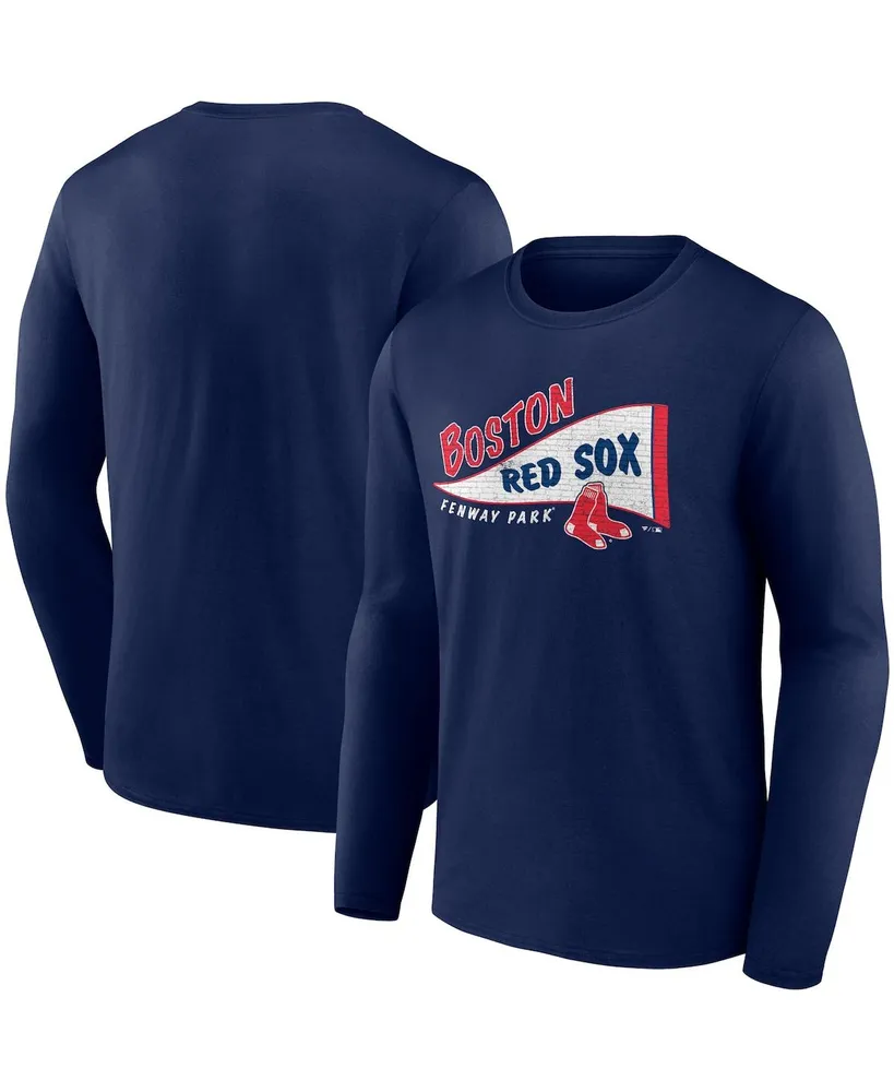 Men's Fanatics Branded David Ortiz Navy Boston Red Sox Stats Resume Long  Sleeve T-Shirt