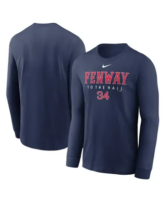 Men's Nike David Ortiz Navy Boston Red Sox Hall Of Fame Fenway Crew Neck T-shirt