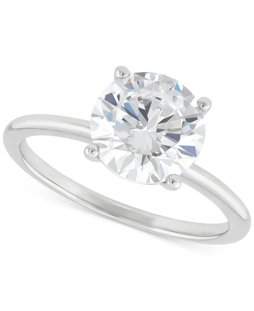 Grown With Love Igi Certified Lab Grown Diamond Solitaire Engagement Ring (2-1/2 ct. t.w.) in 14k White Gold or 14k Gold & White Gold