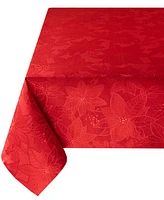 Benson Mills Poinsettia Palace Raised Jacquard Tablecloth, 60" x 120"