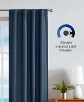 Nautica Virginia Ultimate Blackout Back Tab Window Curtain Panel Pair Collection