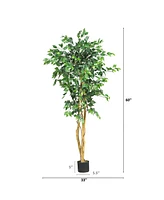 Nearly Natural 5' Artificial Ficus Tree