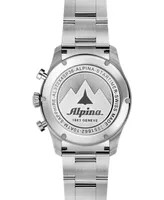 Alpina Men's Swiss Chronograph Startimer Pilot Stainless Steel Bracelet Watch 44mm