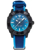 Alpina Women's Swiss Automatic Seastrong Gyre Blue Plastic Strap Watch 36mm - Limited Edition