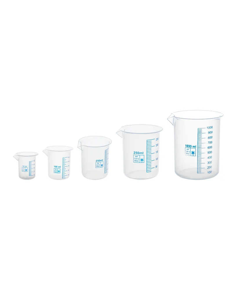 Supertek Polypropylene Beakers Set, 5 Piece