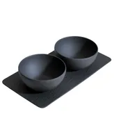 Villeroy & Boch Manufacture Rock Condiment Bowl Set, 3 Pieces