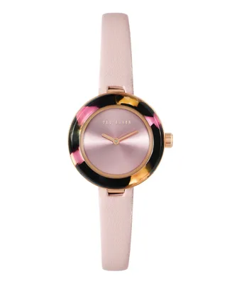 Ted Baker Women's Lenara Acetate Pink Leather Strap Watch 28mm