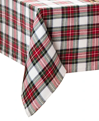 Elrene Christmas Classic Holiday Plaid Tablecloth, 120" x 60"