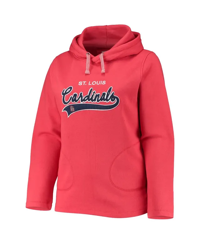 Fanatics Branded Red St. Louis Cardinals Core Team Crossover V-Neck Pullover Hoodie