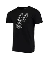 Men's Fanatics Luka Samanic Black San Antonio Spurs Playmaker Name and Number Logo T-shirt