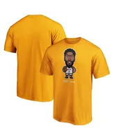 Men's Fanatics Anthony Davis Gold Los Angeles Lakers 2020 Nba Playoffs Star Player T-shirt