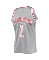 Men's Mitchell & Ness Oscar Robertson Silver Milwaukee Bucks 75th Anniversary 1971-72 Hardwood Classics Swingman Jersey