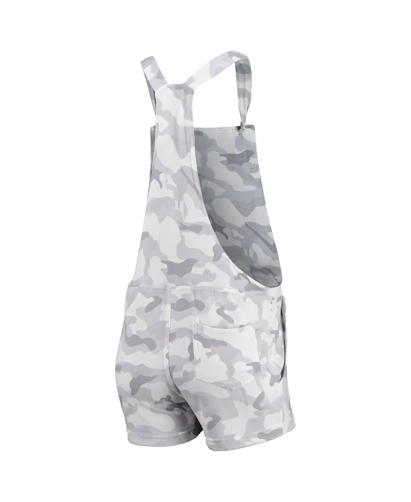 Women's Concepts Sport Gray Chicago Cubs Camo Overall Romper
