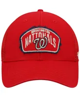 Men's '47 Red Washington Nationals Cledus Mvp Trucker Snapback Hat