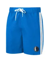 Men's G-Iii Sports By Carl Banks Blue Dallas Mavericks Sand Beach Volley Swim Shorts