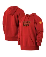 Men's New Era Red Atlanta Hawks 2021/22 City Edition Big and Tall Pullover Hoodie