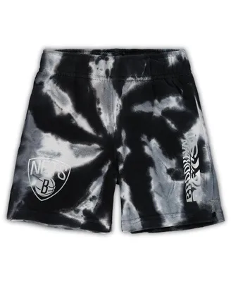 Toddler White, Black Brooklyn Nets Santa Monica Shorts