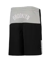 Big Boys Kevin Durant Black Brooklyn Nets Pandemonium Name and Number Shorts