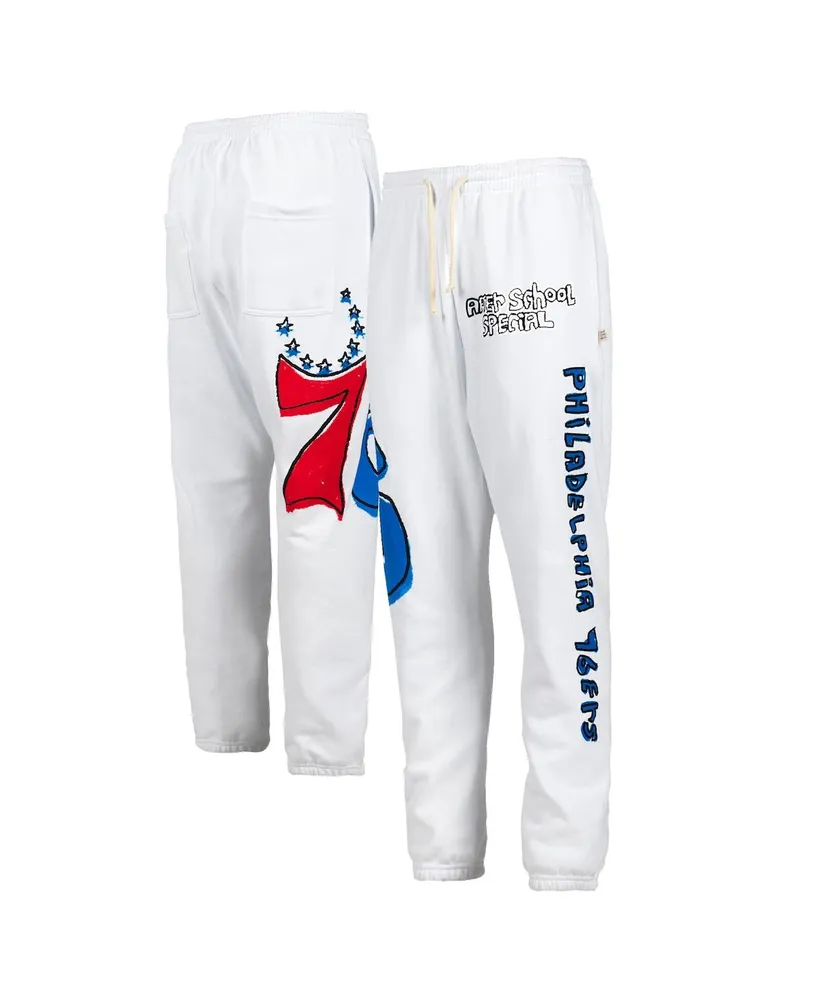 Men's After School Special White Philadelphia 76ers Sweatpants