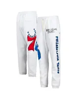 Men's After School Special White Philadelphia 76ers Sweatpants