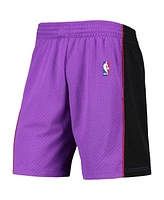 Men's Mitchell & Ness Purple Toronto Raptors Hardwood Classics Primary Logo Swingman Shorts