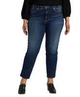 Silver Jeans Co. Plus Infinite Fit One Fits Three High Rise Straight Leg