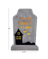 10" Led Tombstone - Tomb Sweet Tomb