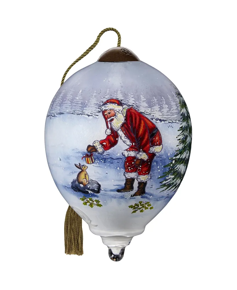 Ne'Qwa Art 7221121 a Celebration for All Creatures Hand-Painted Blown Glass Ornament