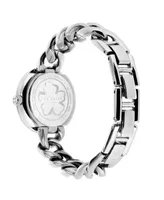 Ted Baker Women's Maiisie Silver-Tone Stainless Steel Bracelet Watch 28mm