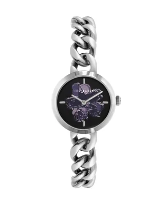 Ted Baker Women's Maiisie Silver-Tone Stainless Steel Bracelet Watch 28mm - Silver