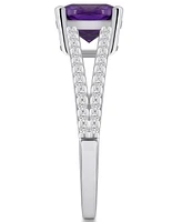 Macy's Amethyst and Diamond Accent Ring 14K Gold