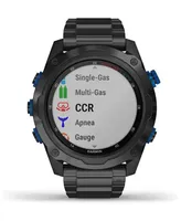Garmin Unisex Descent Mk2i/t1 Carbon Gray Diamond-like Carbon (Dlc) Coated Titanium Band Watch