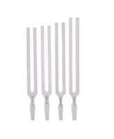 Supertek Tuning Forks with Hammer, Aluminum Set, 9 Piece