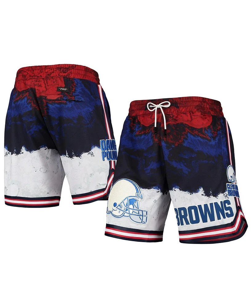 Men's Pro Standard Navy, Red Cleveland Browns Americana Shorts