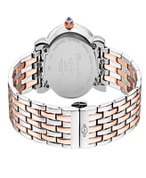 Gevril Women's Marsala Swiss Quartz Two-Tone Stainless Steel Bracelet Watch 37mm - Silver