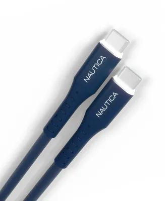 Nautica C35 Usb C to Usb C Cable with Led, 4'