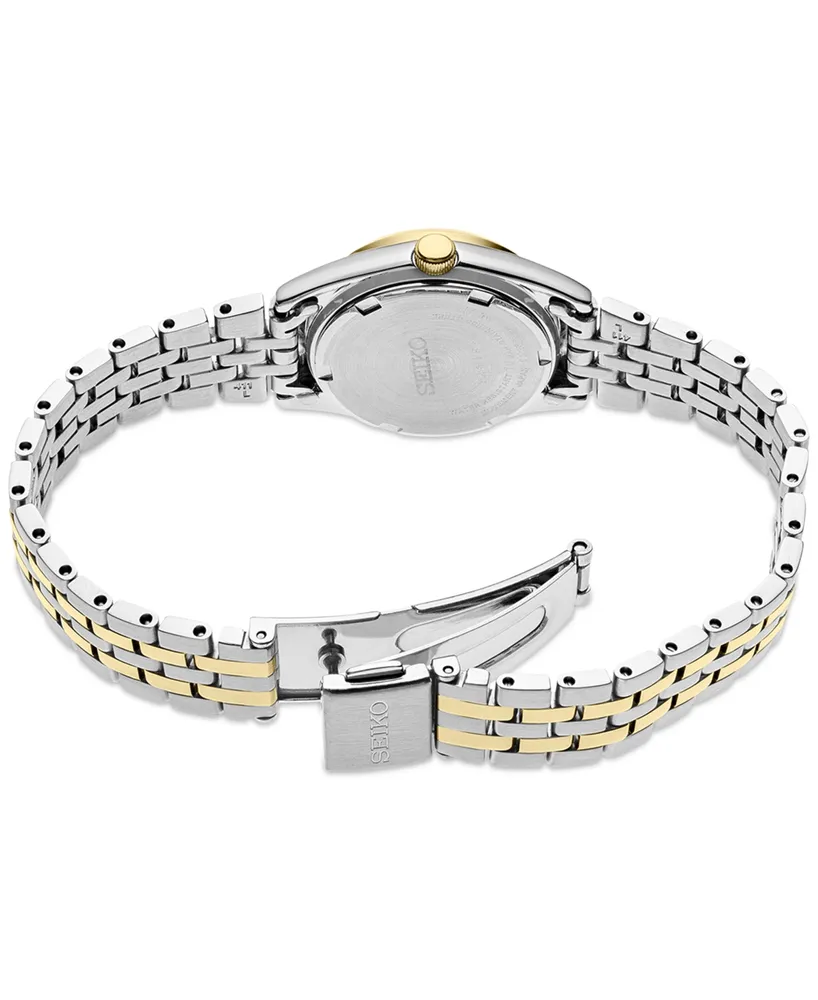 Seiko Women's Analog Essentials Two-Tone Stainless Steel Bracelet Watch 25mm
