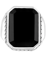 Effy Men's Onyx Ring in Sterling Silver