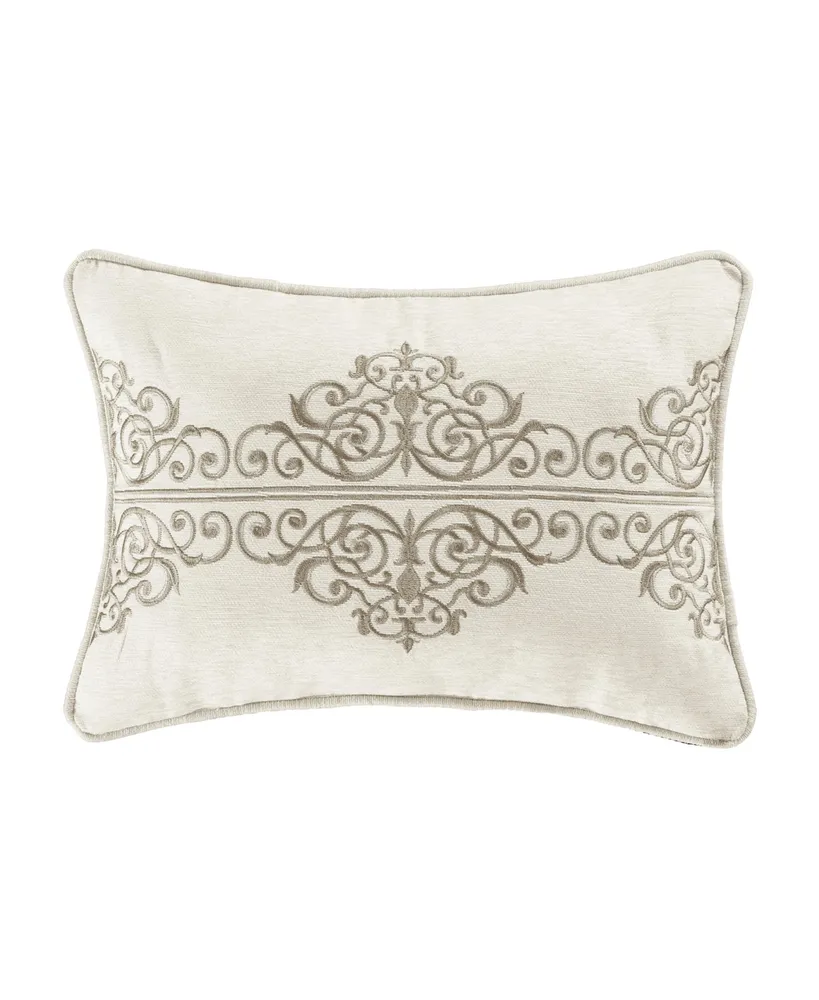 Becco White Square Decorative Throw Pillow 18 x 18 By J Queen