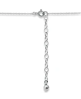 Giani Bernini Crystal Two Dolphin Pendant Sterling Silver Necklace