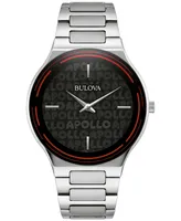 Bulova x Apollo Men's Stainless Steel Bracelet Watch 43mm - Special Edition - Silver