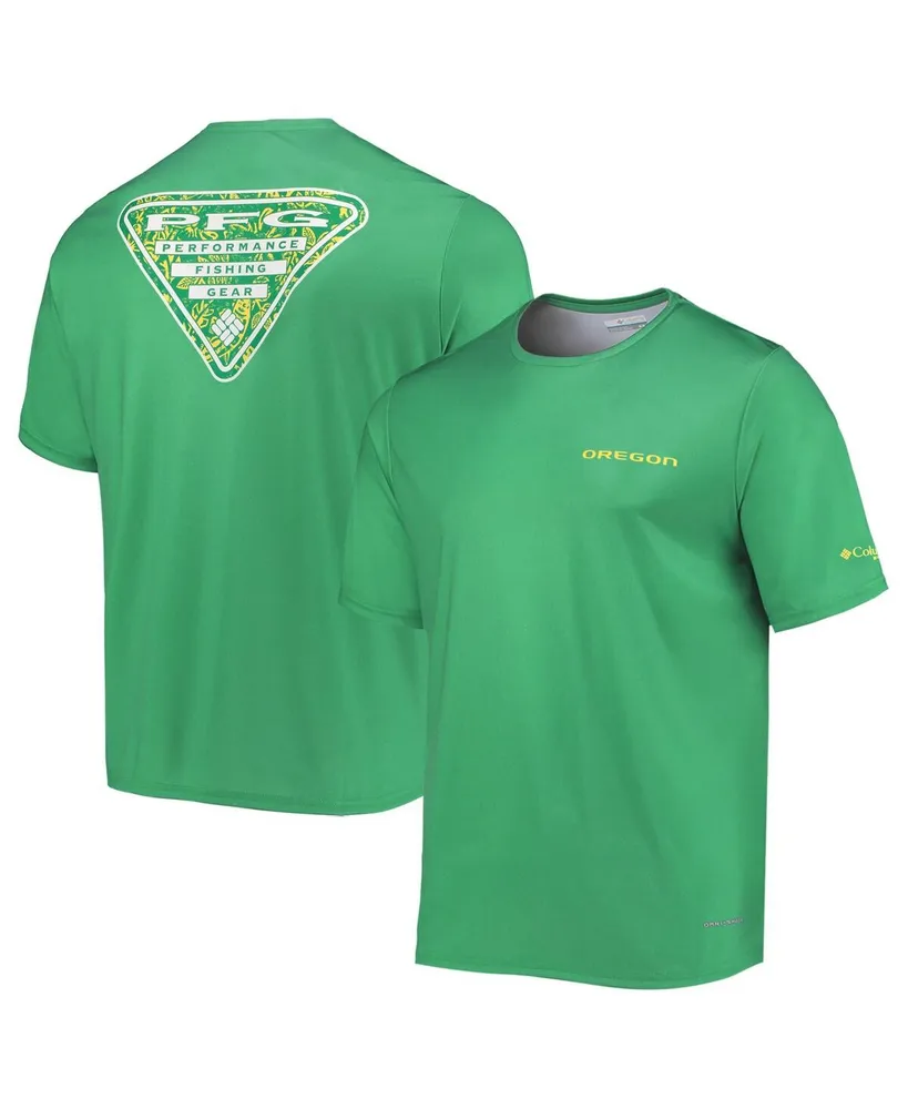 Columbia Men's Columbia Green Oregon Ducks Terminal Tackle Omni-Shade  T-shirt