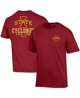 Men's Champion Cardinal Iowa State Cyclones Stack 2-Hit T-shirt