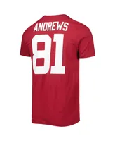 Men's Jordan Mark Andrews Crimson Oklahoma Sooners Alumni Name and Number Team T-shirt