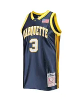 Men's Mitchell & Ness Dwyane Wade Navy Marquette Golden Eagles 2002-03 Authentic Throwback College Jersey