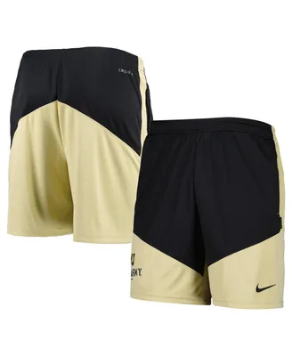 Men's Nike Black and Gold Army Knights Performance Player Shorts