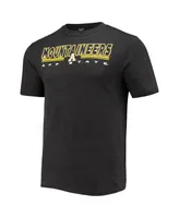 Men's Concepts Sport Heathered Charcoal and Black Appalachian State Mountaineers Meter T-shirt and Pants Sleep Set