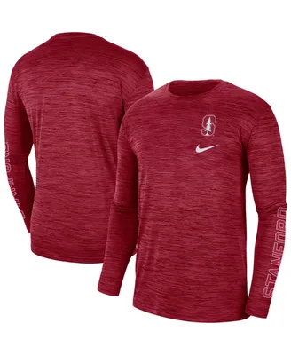 Men's Nike Cardinal Stanford Cardinal Velocity Legend Team Performance Long Sleeve T-shirt